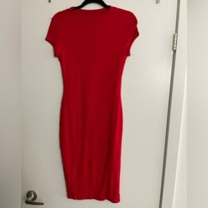 Red Bodycon Dress - Size L